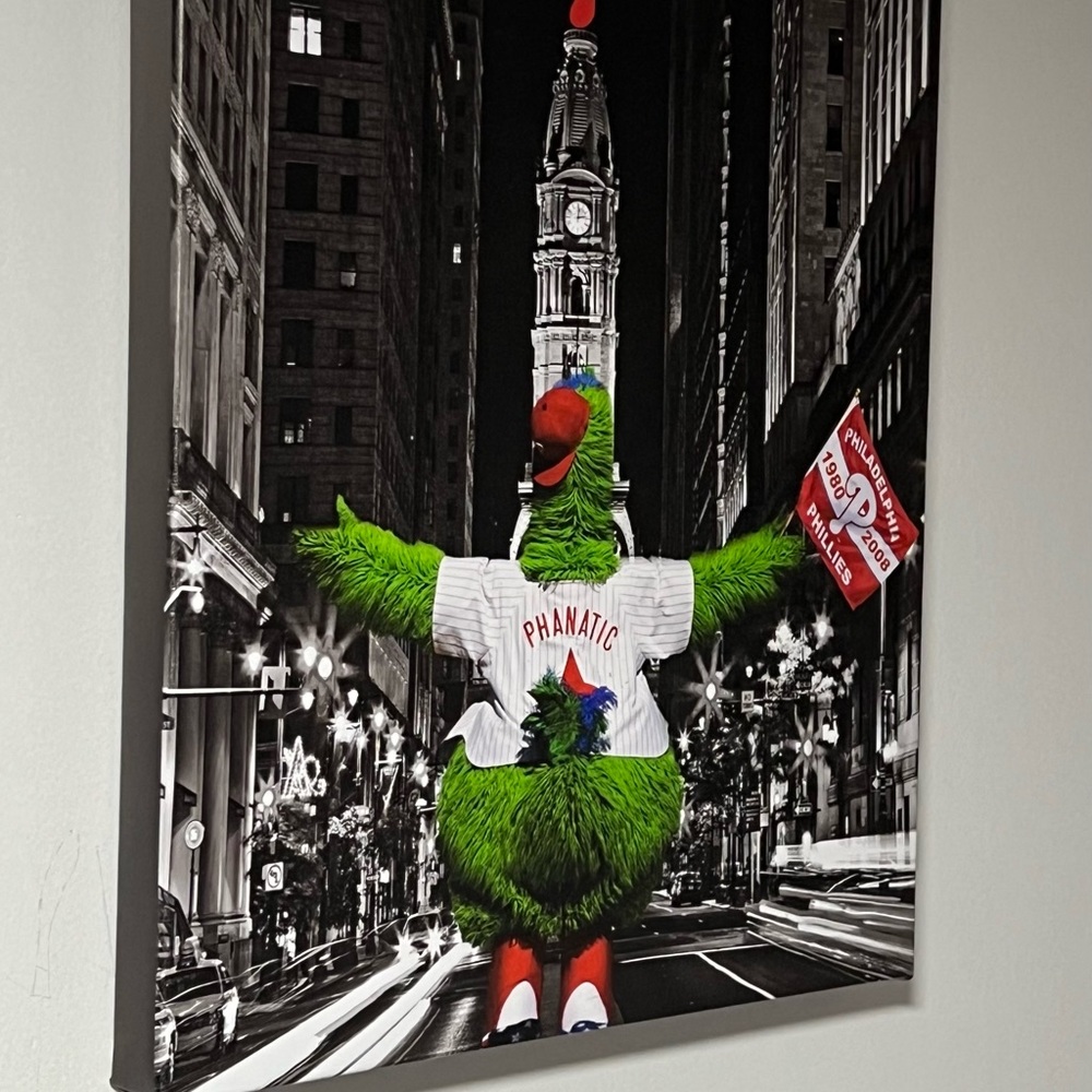 Phillies Fanatic in center city Philadelphia size 12x14in
